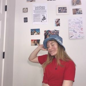 vintage denim bucket hat